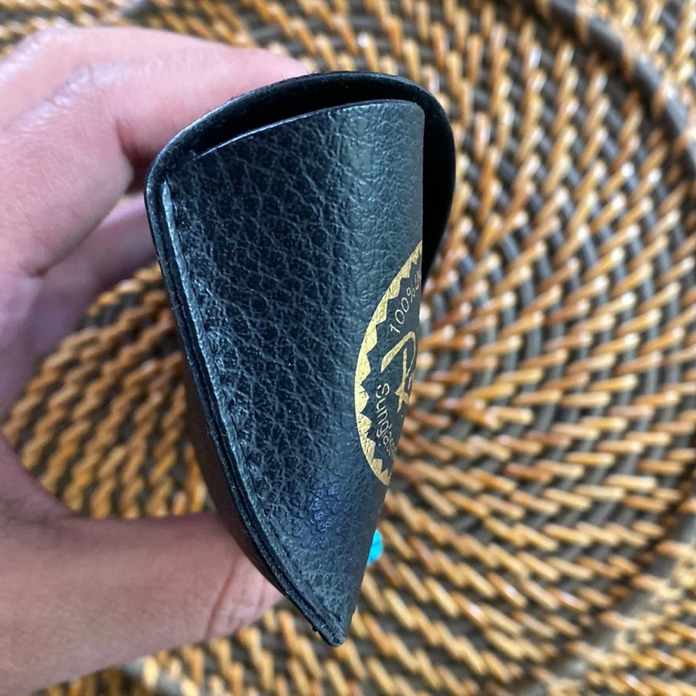 Ray-Ban Pebbled Leather Sunglasses Case